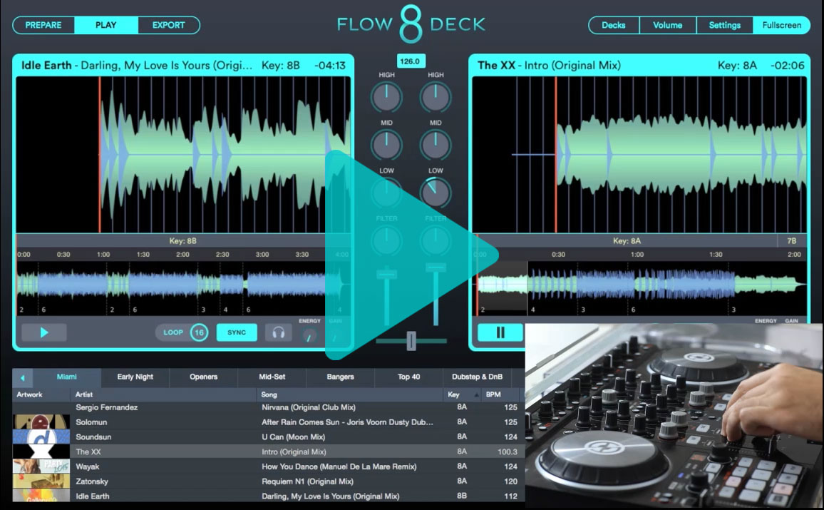 Play House Music with Flow 8 Deck Video